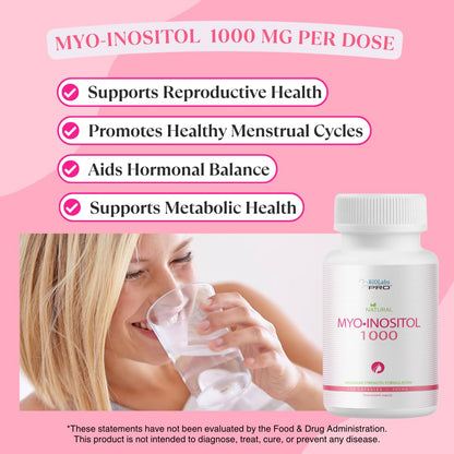 BIOLABS PRO Myo-Inositol 1000mg – 120 Caps (2-Month Supply) – Non-GMO, Gluten-Free, Kosher