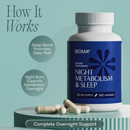 BIOMA Night Metabolism & Sleep – Sleep Support & Metabolism Boost, 3 Pack
