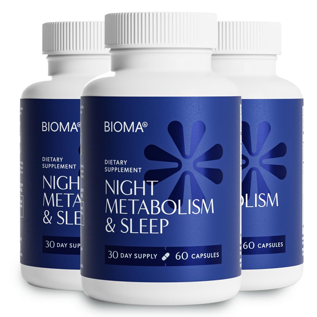 BIOMA Night Metabolism & Sleep – Sleep Support & Metabolism Boost, 3 Pack