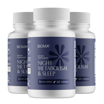 BIOMA Night Metabolism & Sleep – Sleep Support & Metabolism Boost, 3 Pack