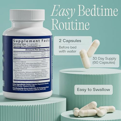 BIOMA Night Metabolism & Sleep – Sleep Support & Metabolism Boost, 3 Pack