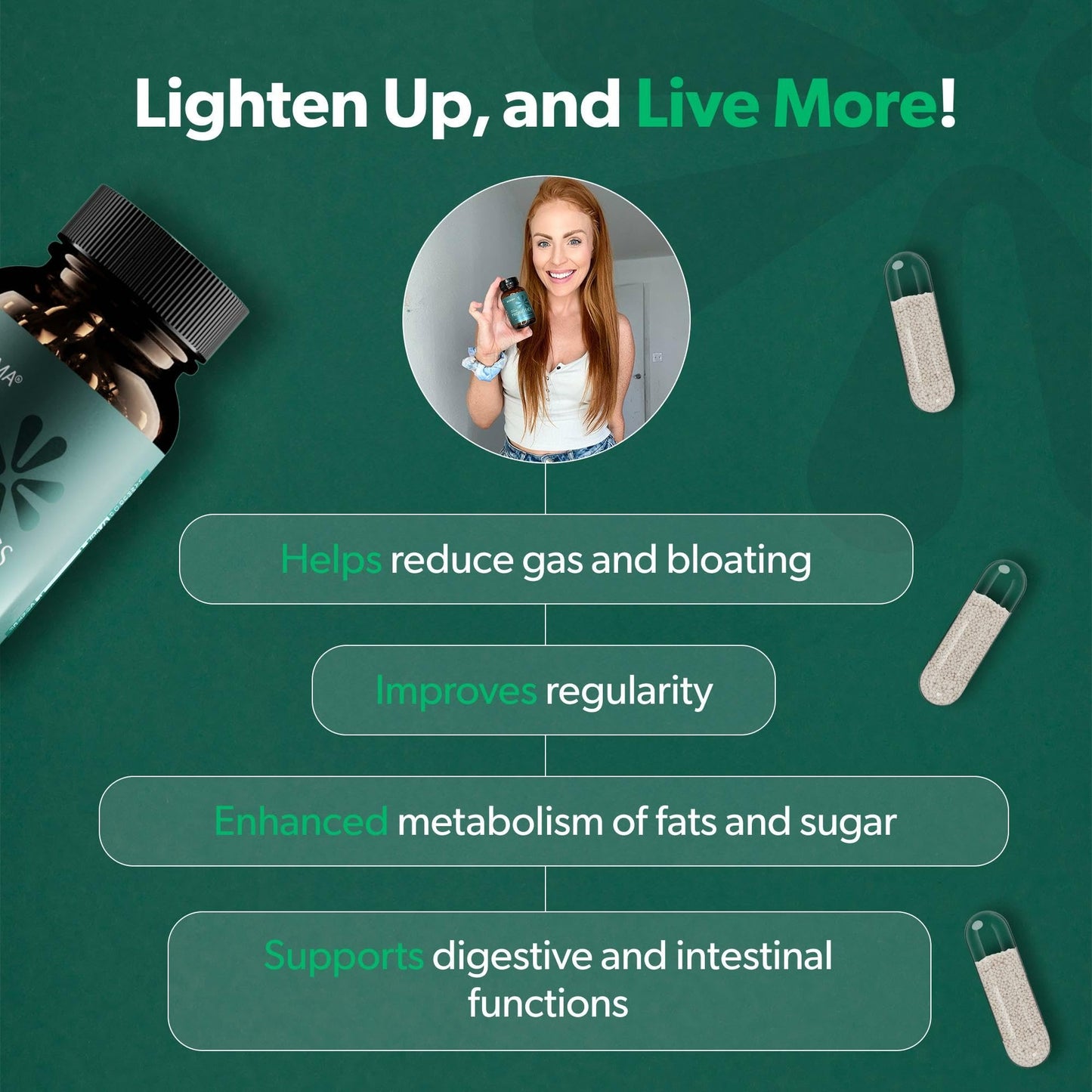 BIOMA Probiotics – Digestive Health Probiotic with XOS, Tributyrin & Bifidobacterium — 180 Delayed-Release Capsules (90-Day Supply)