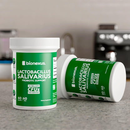 Bionexus™ Lactobacillus Salivarius Probiotic – 60-Count, 30B CFU | Made in USA | Delayed-Release DRcaps