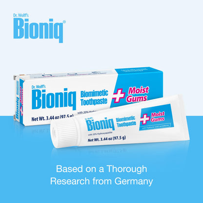 Bioniq Plus Biomimetic Toothpaste — 20% Hydroxyapatite, 3.44 oz (Pack of 3) | Clinically Tested | Fluoride & SLS Free