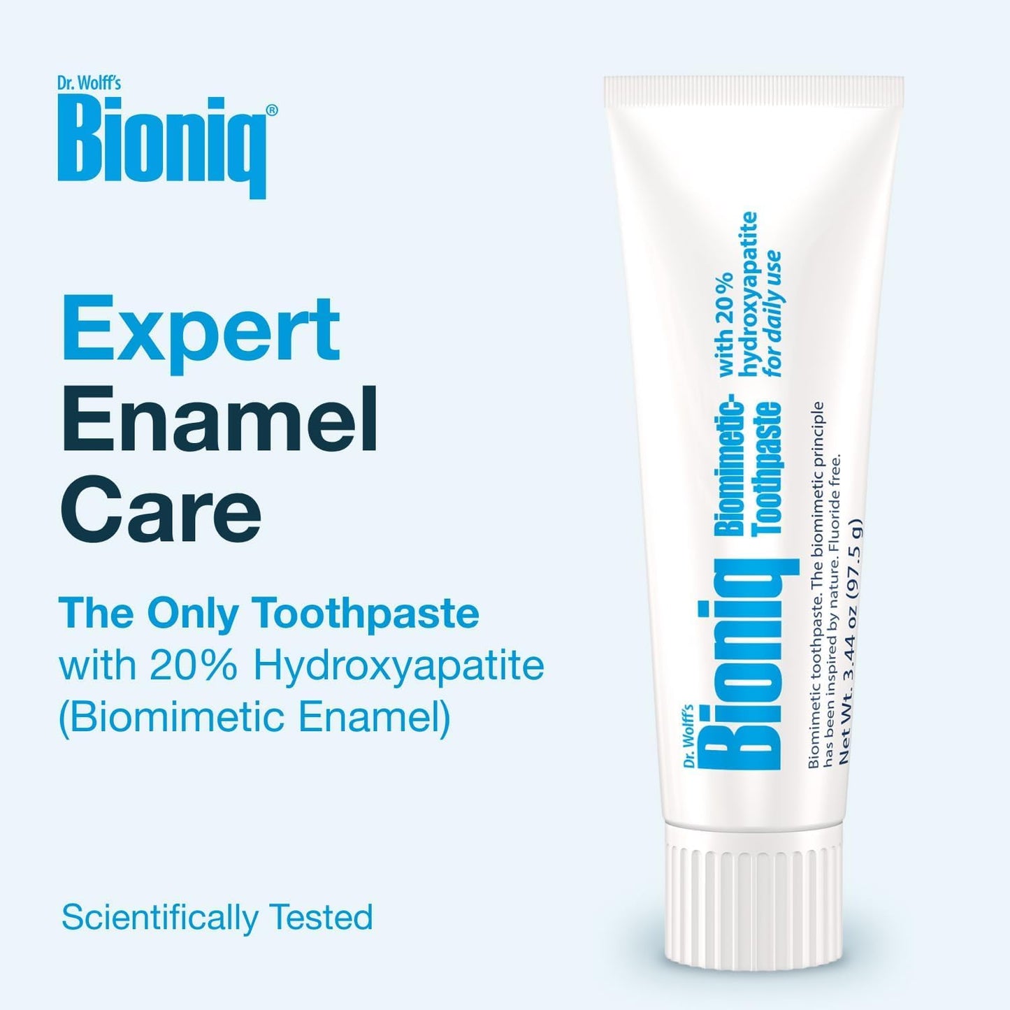 Bioniq Classic Biomimetic Toothpaste – 20% Hydroxyapatite, Fluoride-Free, Pack of 3