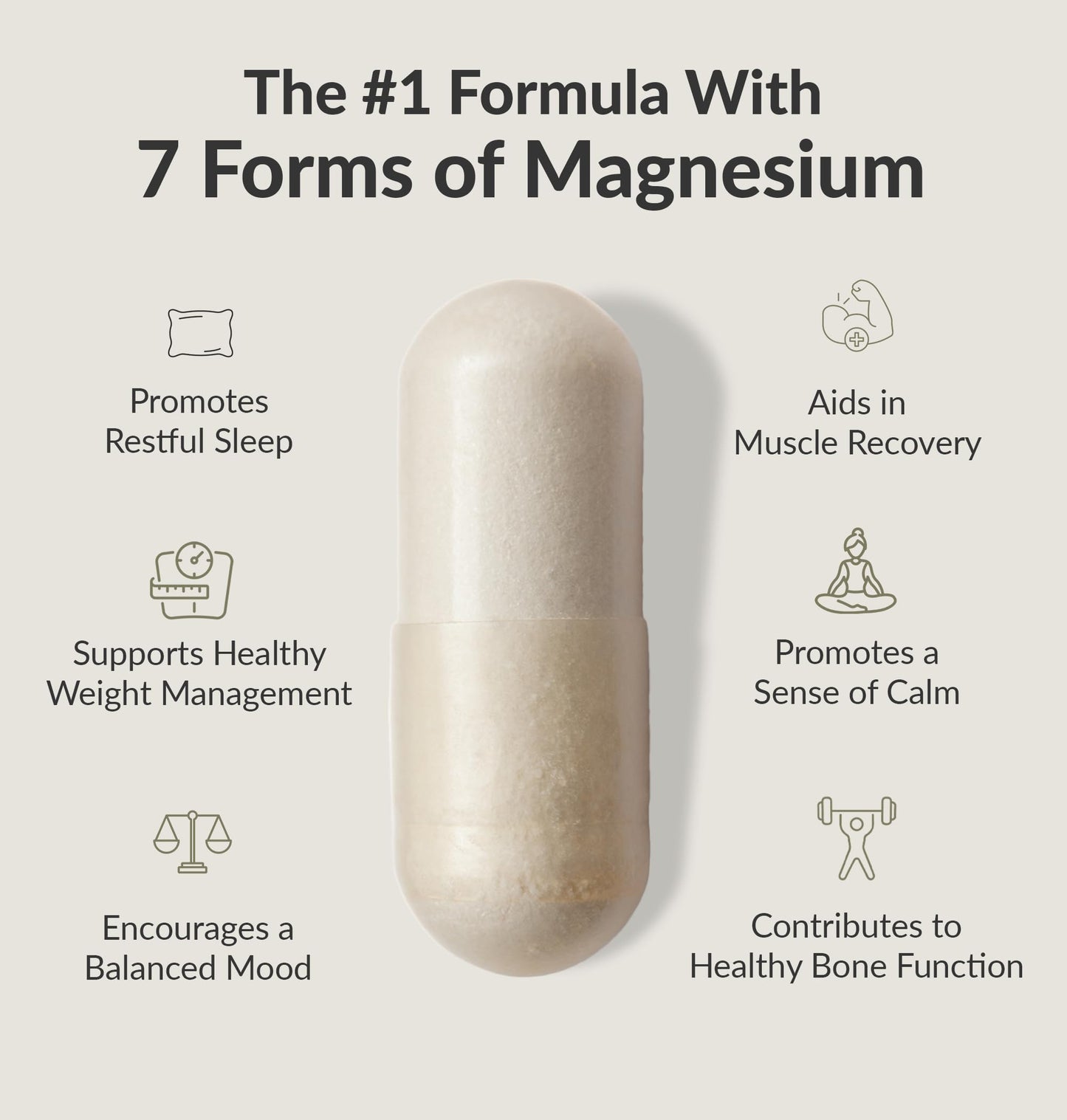 BiOptimizers Magnesium Breakthrough Complex – 7 Forms for Sleep & Cognitive Support | 60 Capsules