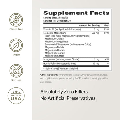 BiOptimizers Magnesium Breakthrough Complex – 7 Forms for Sleep & Cognitive Support | 60 Capsules