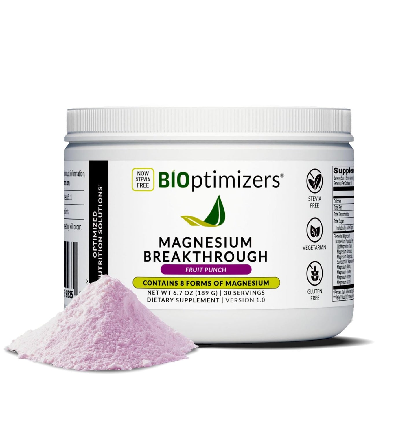 BIOptimizers Magnesium Breakthrough Drink – 8 Magnesium Forms, Electrolytes, Sleep Support & Recovery