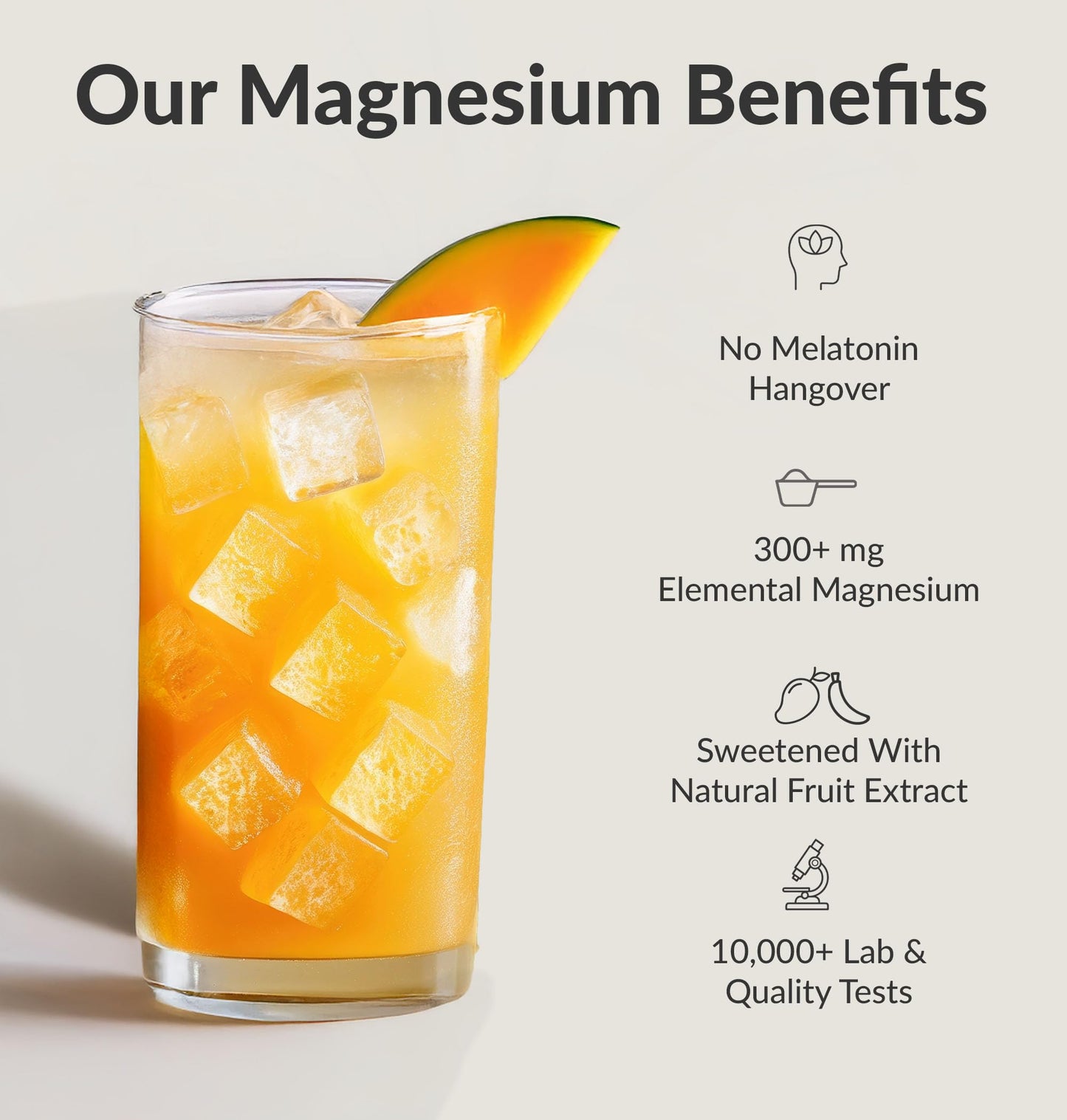 BIOptimizers Magnesium Breakthrough Drink – 8 Forms, Electrolytes, Banana Mango