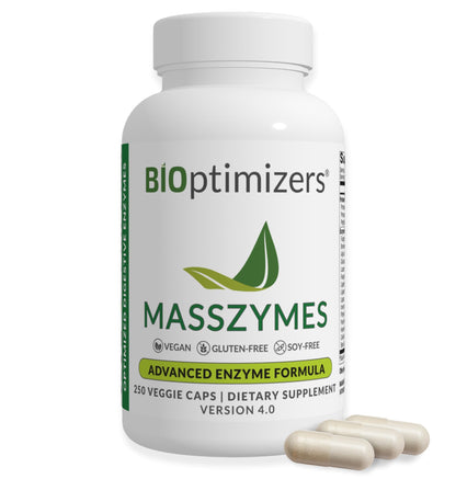 BiOptimizers MassZymes - Complete Digestive Enzymes (250 Capsules)