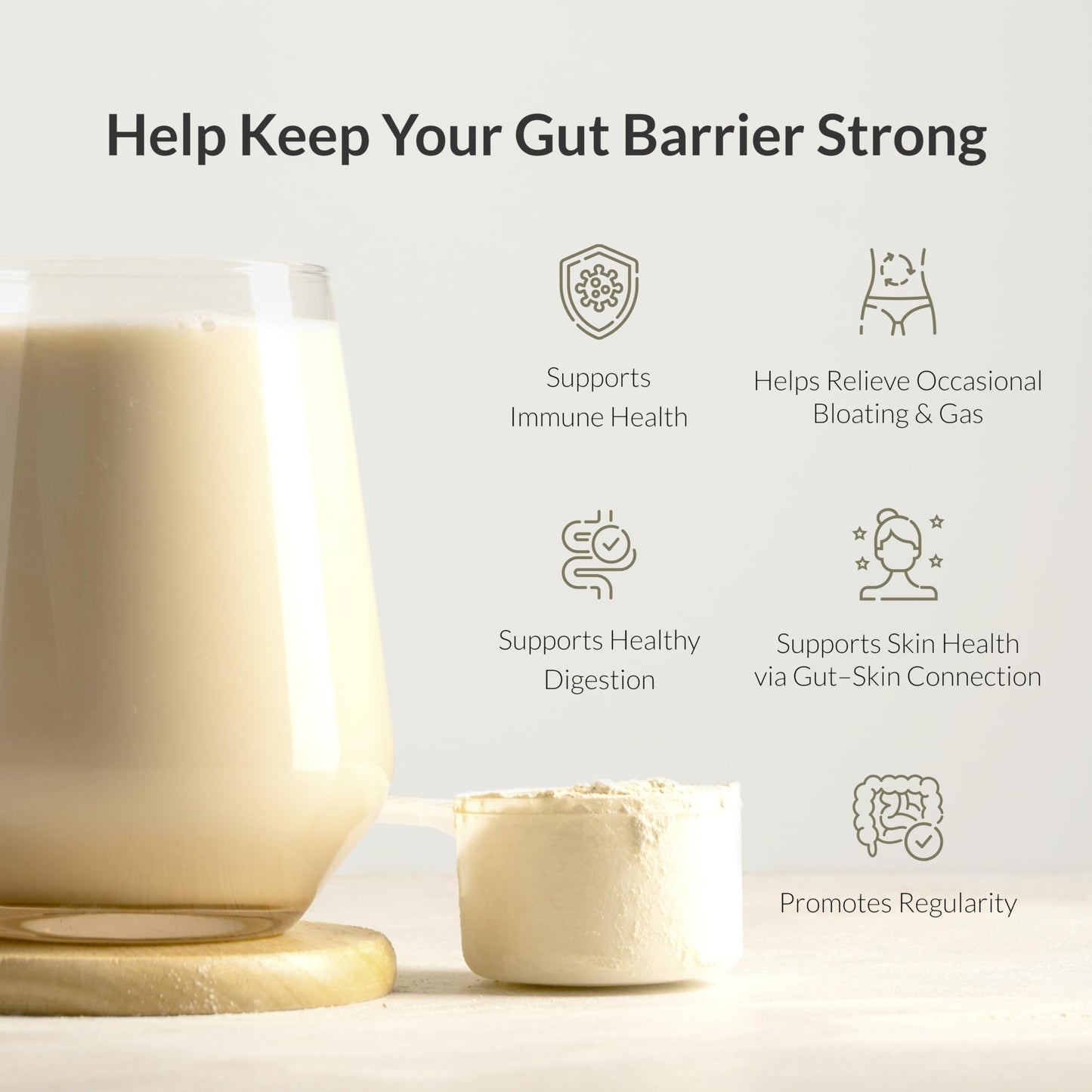BIOptimizers Microbiome Breakthrough Gut Support Powder – Vanilla, Probiotics & IgY Max