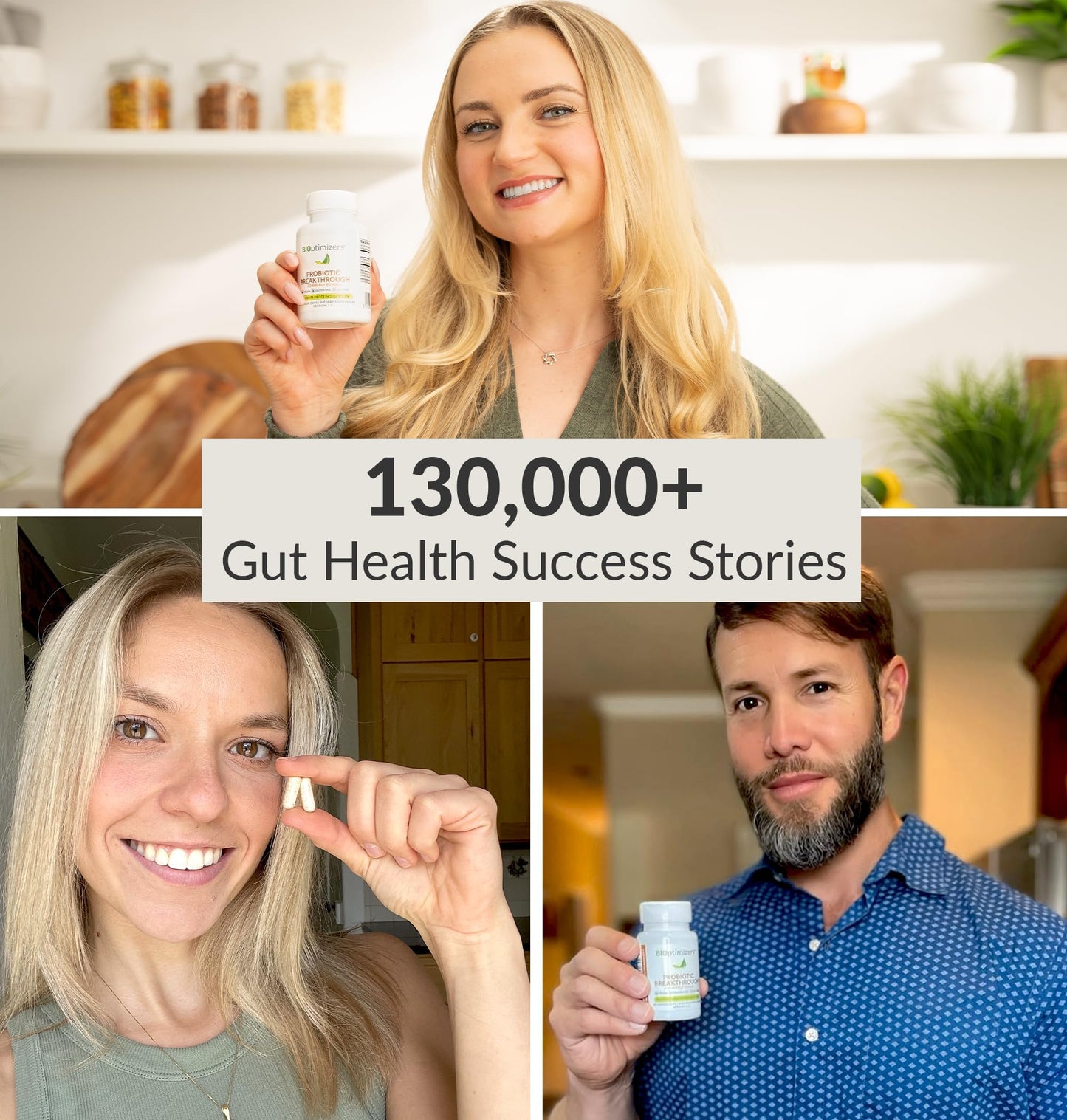 BIOptimizers Probiotic Breakthrough – Lactobacillus Plantarum OM Probiotics & Prebiotics for Gut, Digestive & Immune Support | 60 Vegan Capsules