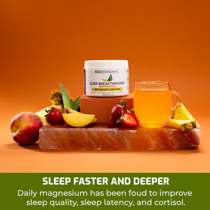 BIOptimizers Sleep Breakthrough – Melatonin-Free Deep Sleep (Vegan, Magnesium & Zinc) – Tropical Dreams