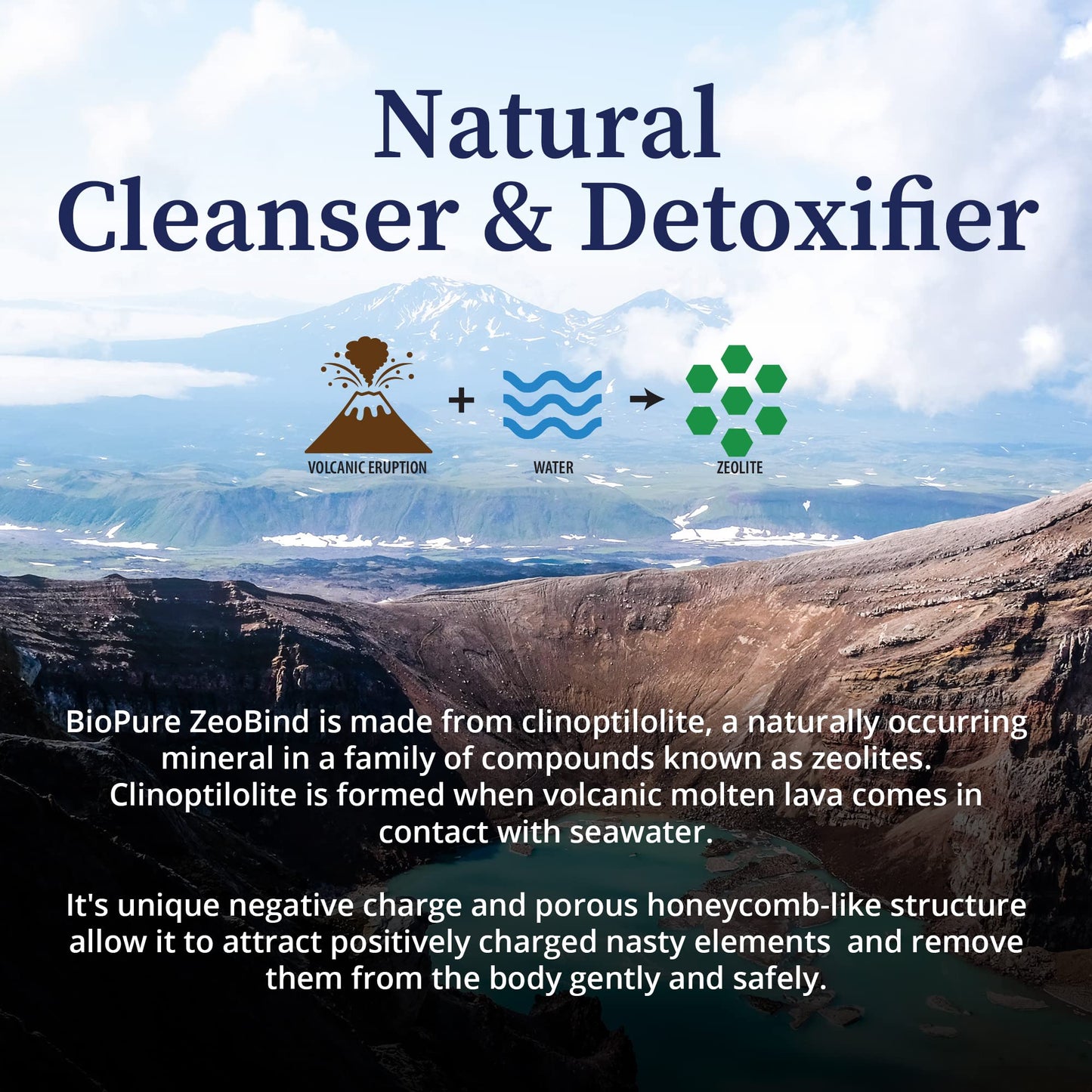 BioPure ZeoBind – 100% Natural Clinoptilolite & Mordenite Detox Mineral Powder (200g)