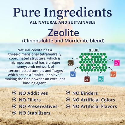 BioPure ZeoBind – 100% Natural Clinoptilolite & Mordenite Detox Mineral Powder (200g)