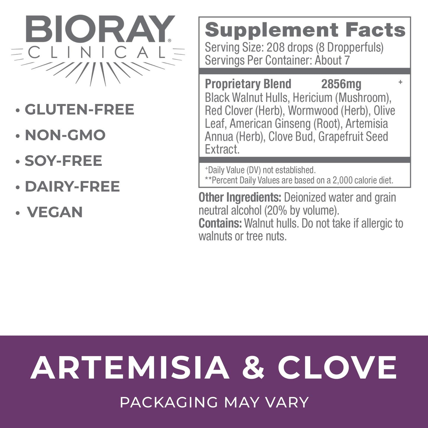BIORAY Artemisia & Clove - 2 oz | Unwanted Organism Removal