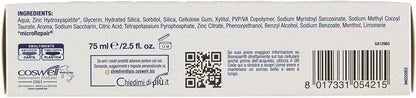 Biorepair Pro White Whitening Toothpaste with microRepair – 75ml Tubes Pack of 4 (Italian Import)