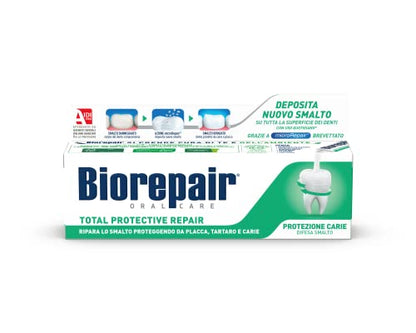 Biorepair Total Protective Repair Toothpaste with microRepair - 75ml (2.5 oz) Italian Import