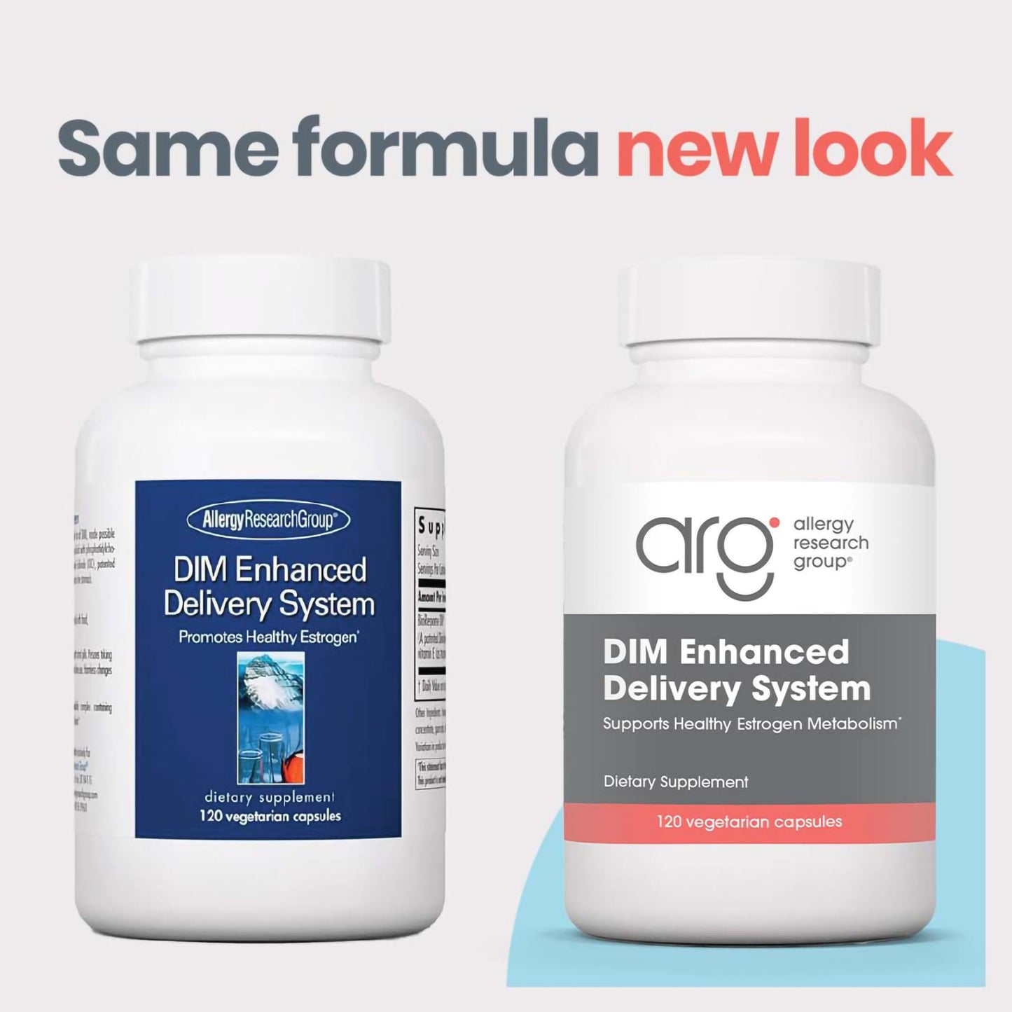 Allergy Research Group DIM Enhanced Delivery System – Hormone Balance Supplement for Women & Men, 120 Vegetarian Capsules