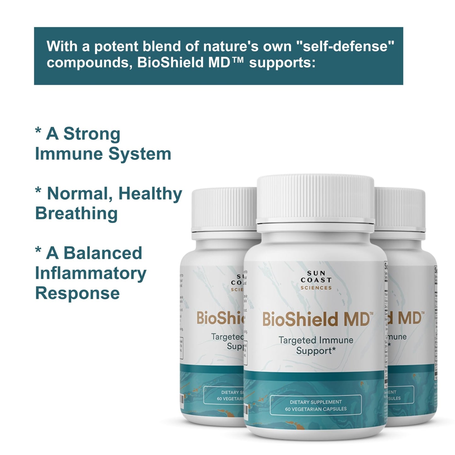 BioShield MD – Premium Immunity Support (Vitamin C, D, Zinc) 60 Capsules