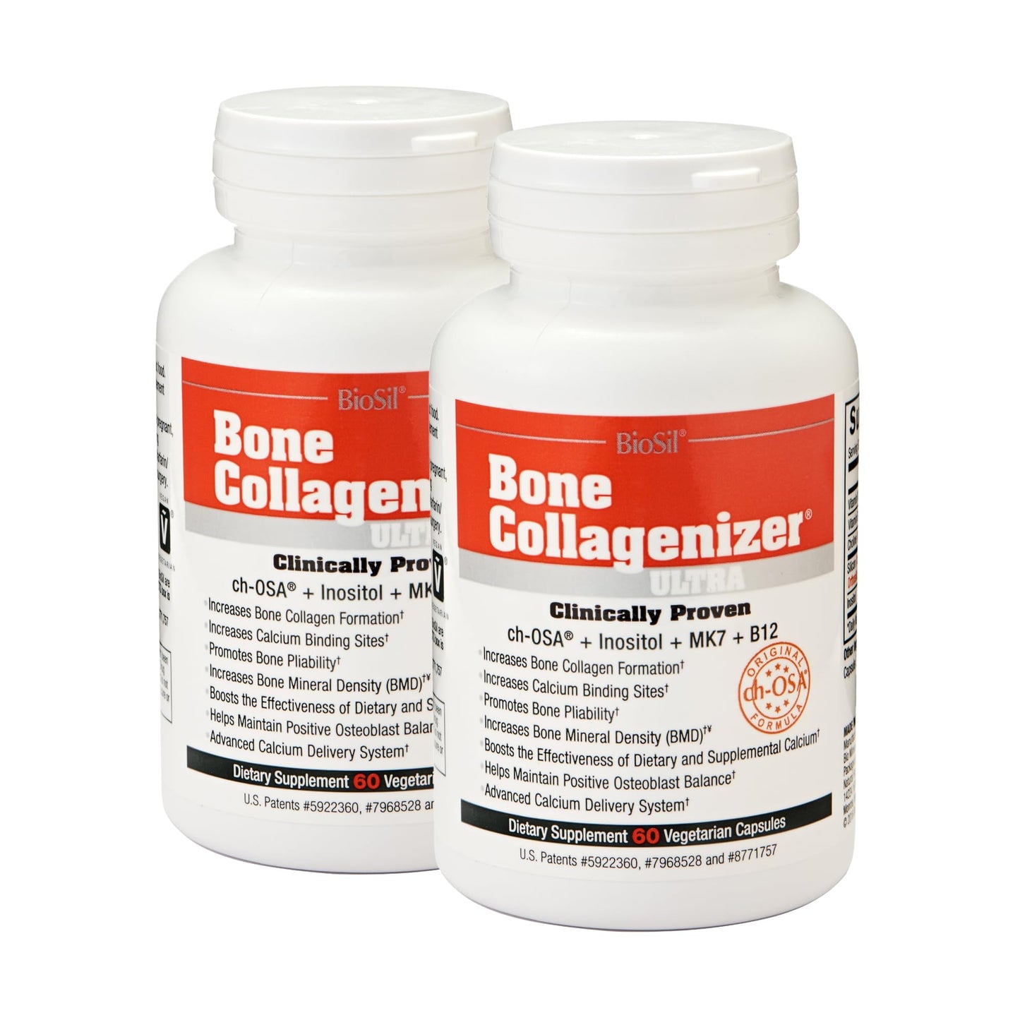 BioSil Bone Collagenizer Ultra – 60 Veggie Capsules (Pack of 2)