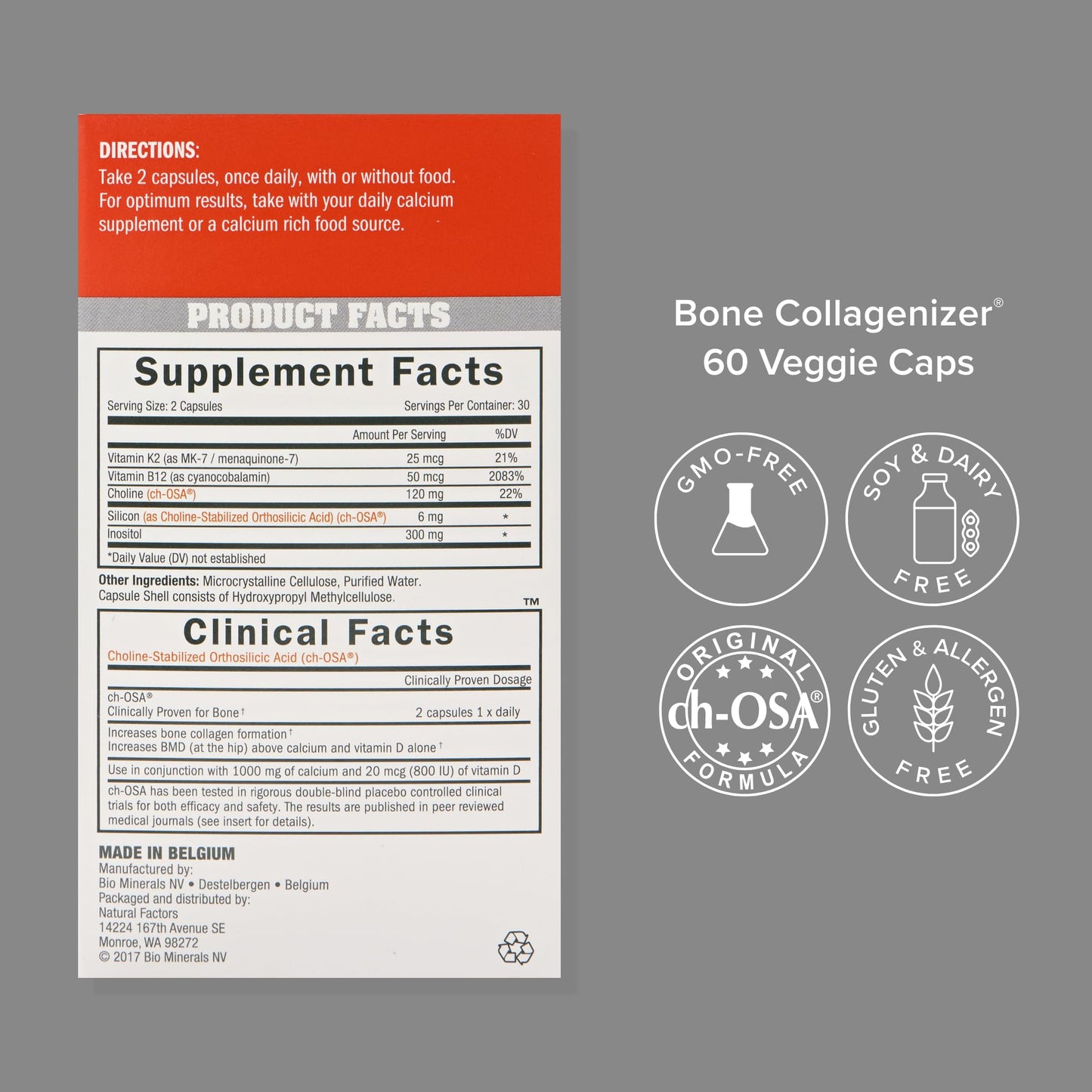 BioSil Bone Collagenizer Ultra – 60 Veggie Capsules (Pack of 2)