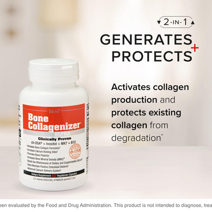 BioSil Bone Collagenizer Ultra – 60 Veggie Capsules (Pack of 2)
