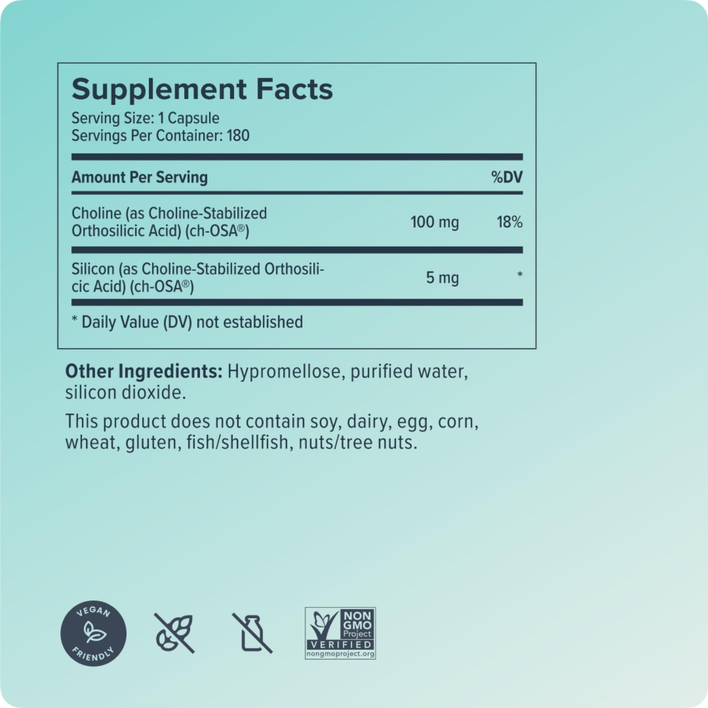 Biosil Collagen Booster Supplement – 180 Vegan Capsules with Patented ch-OSA