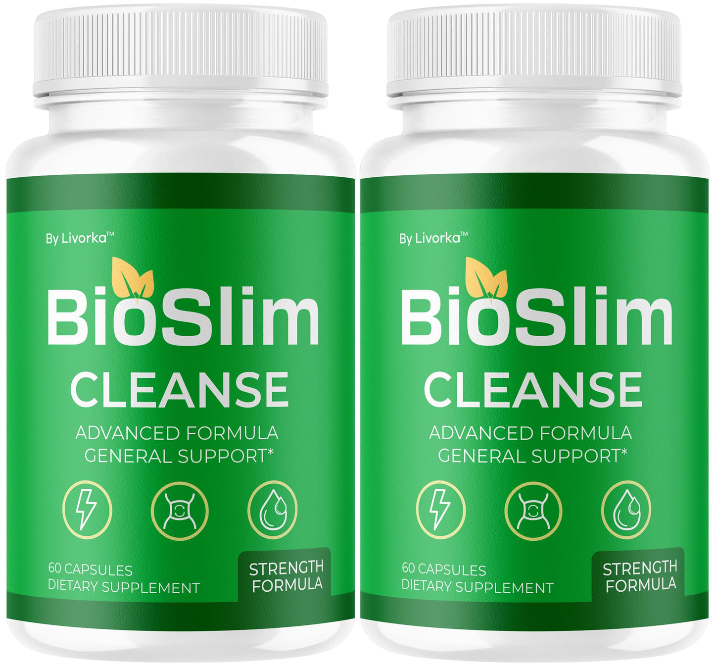LIVORKA BioSlim Cleanse Capsules (2 Pack) Digestive Support & Wellness