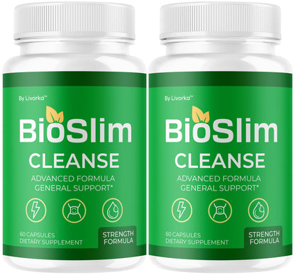 LIVORKA BioSlim Cleanse Capsules (2 Pack) Digestive Support & Wellness