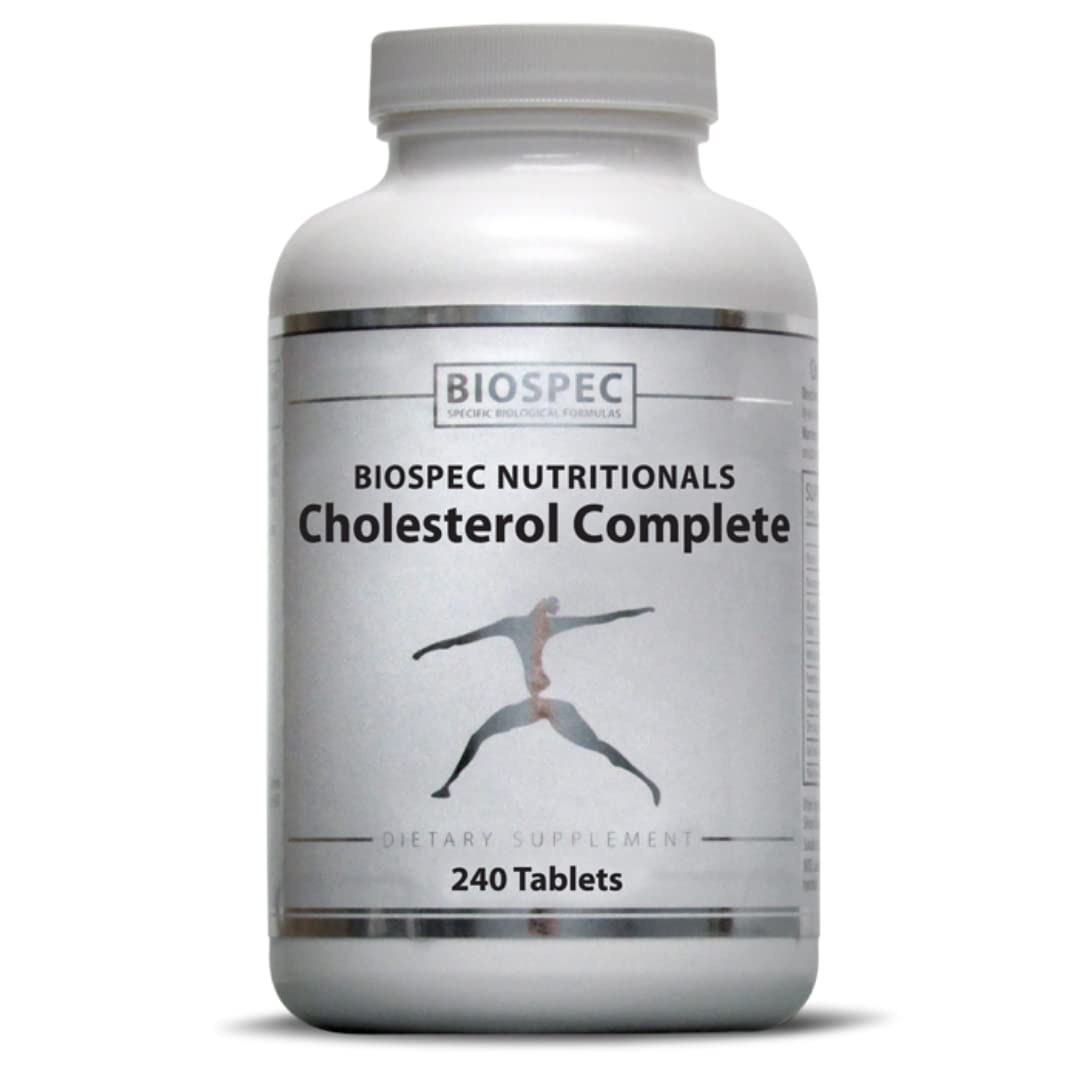 BIOSPEC NUTRITIONALS Cholesterol Complete - Natural Cholesterol & Heart Health Support (Red Yeast Rice, CO-Q-10, Hawthorn, Magnesium) 240 Tablets