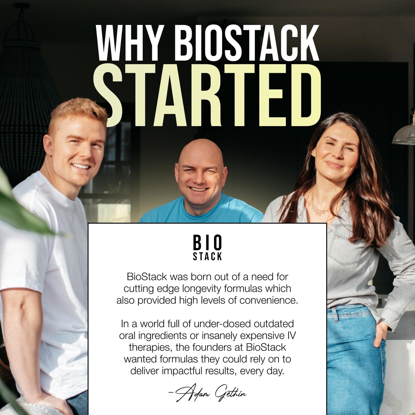 BIOSTACK NAD Regen (30 Days) – NAD+ Booster with NAD3, Yüth Spermidine, Resveratrol & Niacinamide | Anti-Aging & Longevity