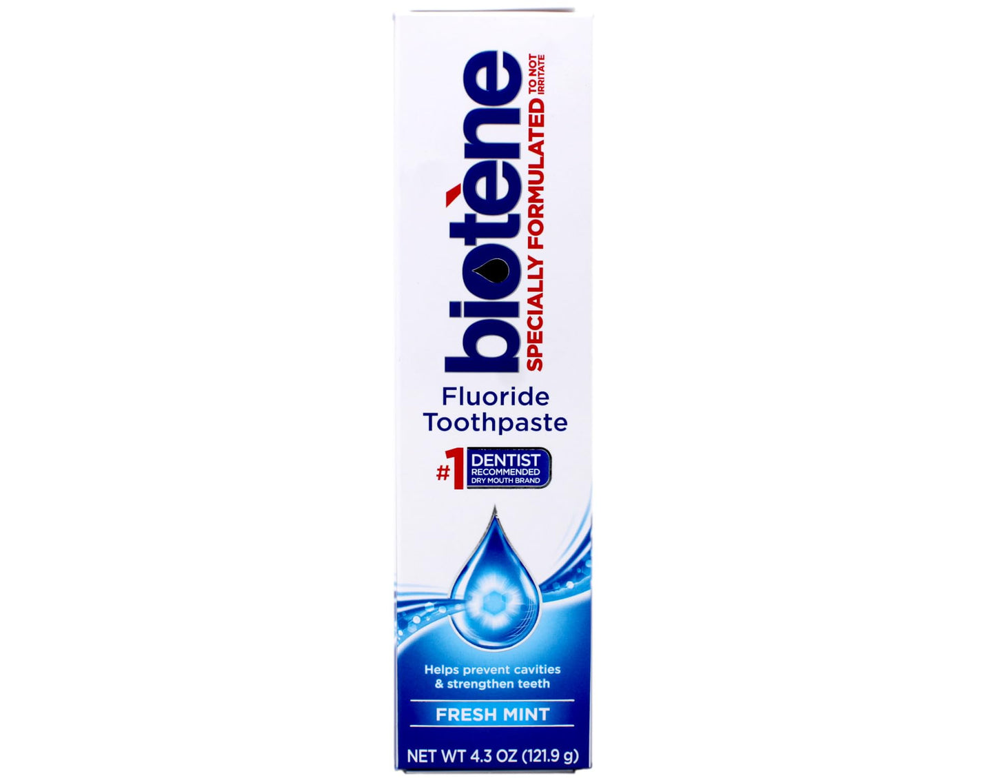 Biotene Fluoride Toothpaste, Fresh Mint – 4.3 oz (Pack of 1)