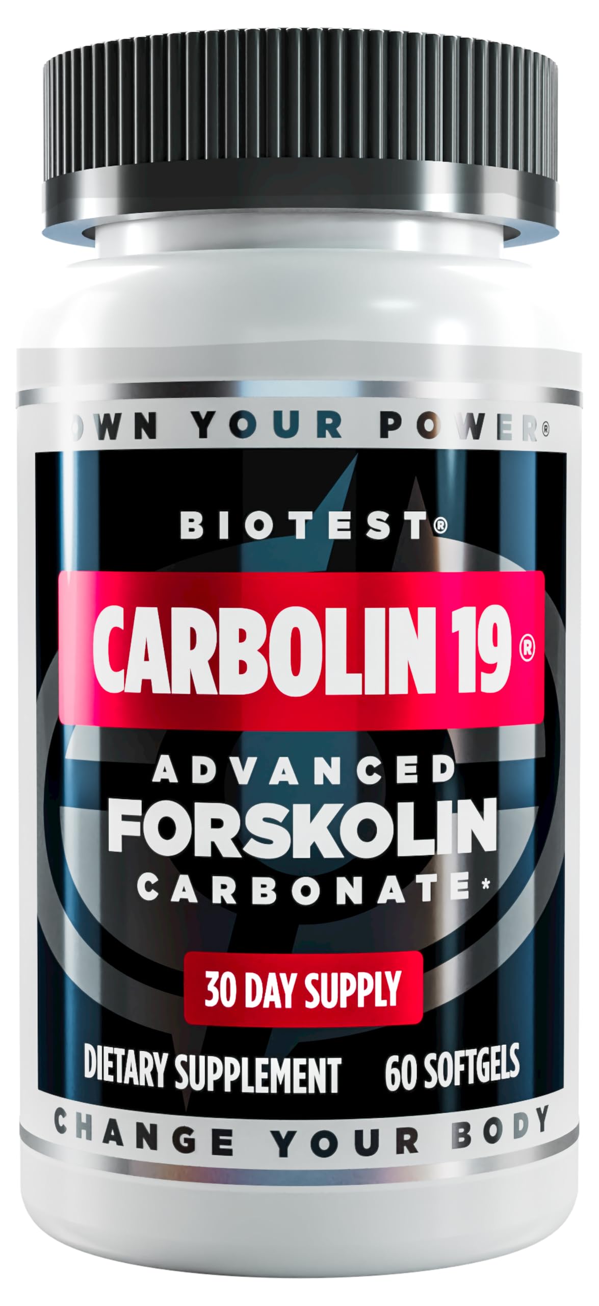 Biotest Carbolin 19 – Long-Lasting Forskolin for Fat Metabolism & Performance, 60 Softgels