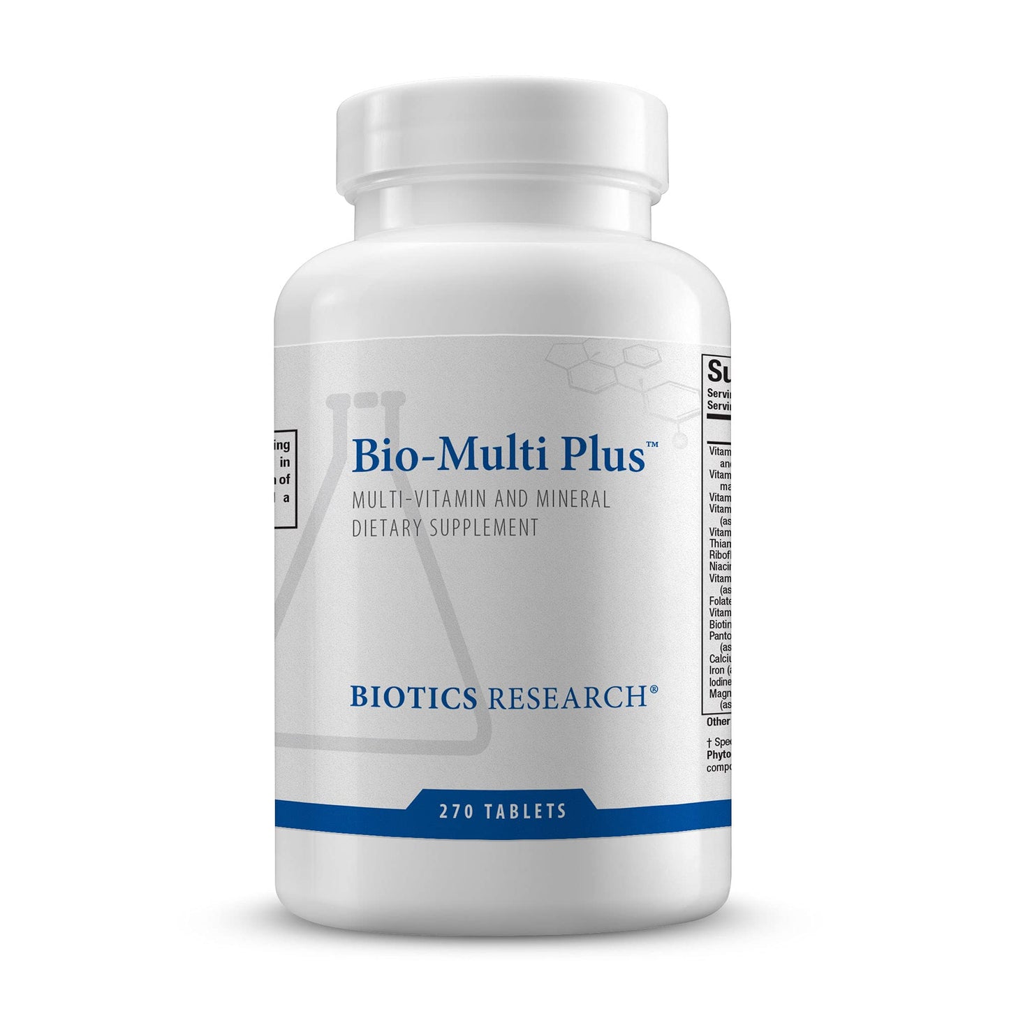 Biotics Bio-Multi Plus – Multivitamin/Mineral with Plant-Based Trace Minerals (270 Tabs)