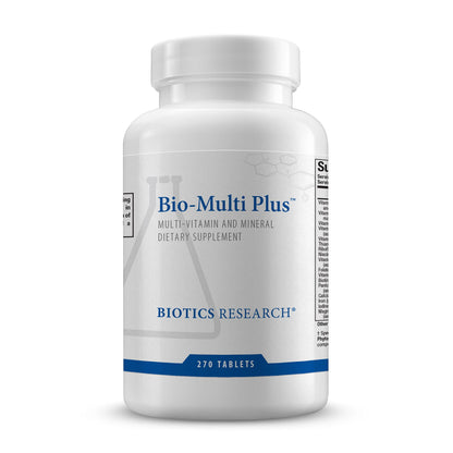 Biotics Bio-Multi Plus – Multivitamin/Mineral with Plant-Based Trace Minerals (270 Tabs)