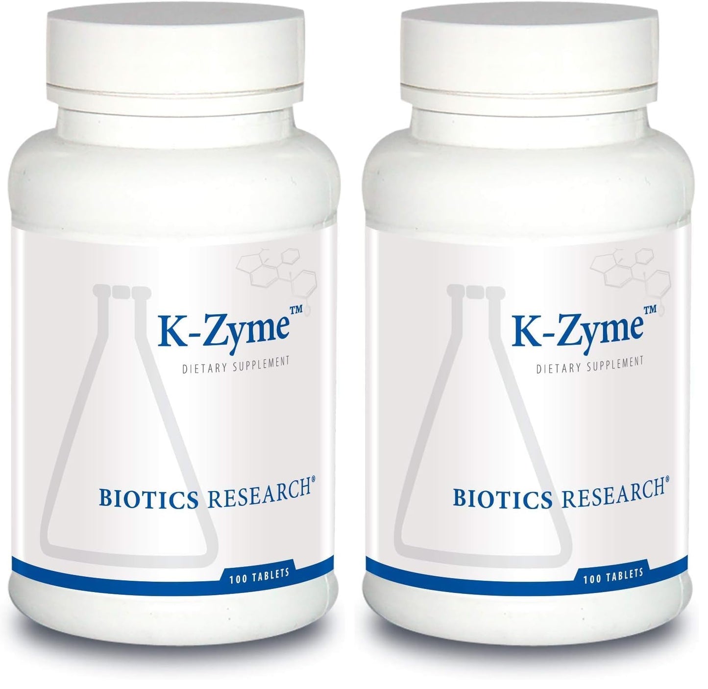 Biotics Research K Zyme Potassium 99 mg – 100 Tablets (Pack of 2) | Supports Cardiovascular Function & Electrolyte Balance