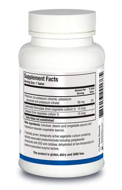 Biotics Research K Zyme Potassium 99 mg – 100 Tablets (Pack of 2) | Supports Cardiovascular Function & Electrolyte Balance