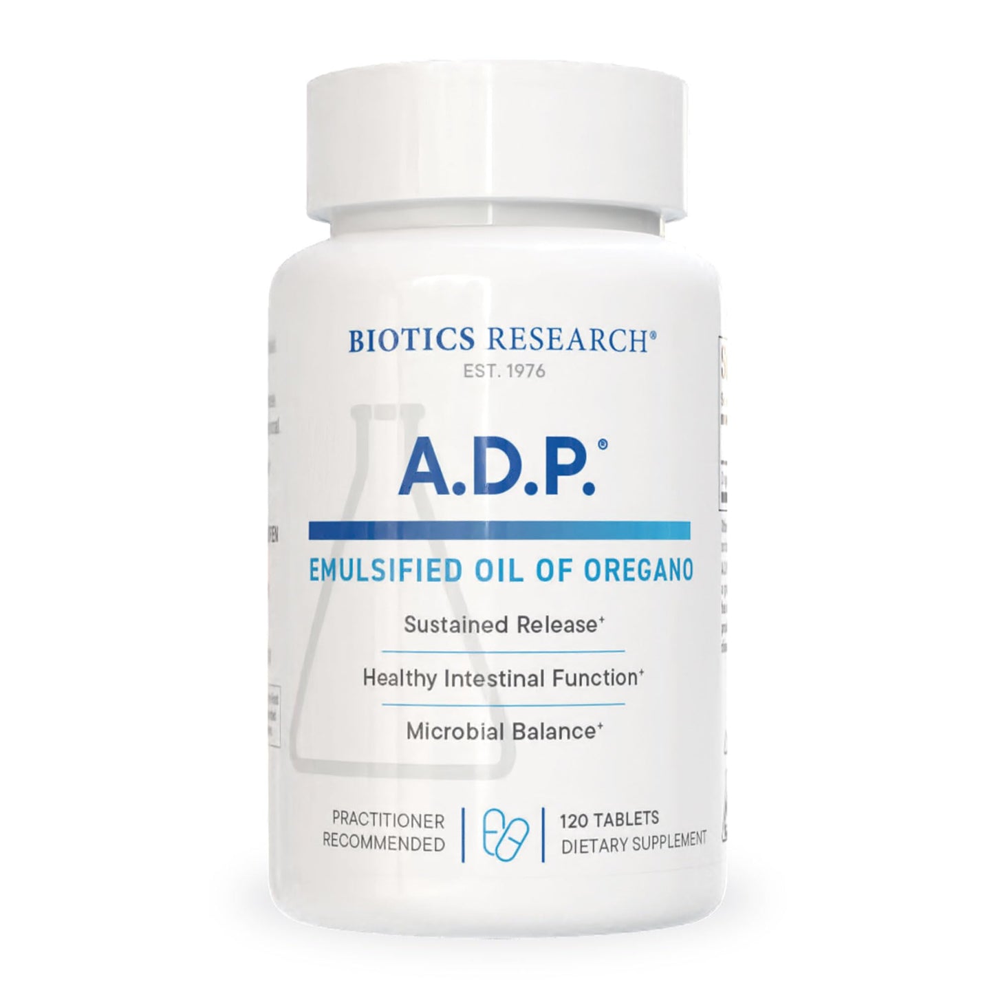 Biotics Research A.D.P. Emulsified Oil of Oregano Tablets – Sustained Release, High Absorption, 120 Tablets