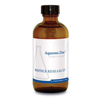 Biotics Research Aqueous Zinc - Immune Support, Digestion & Vital Physiological Processes (4 Oz, Pack of 2)