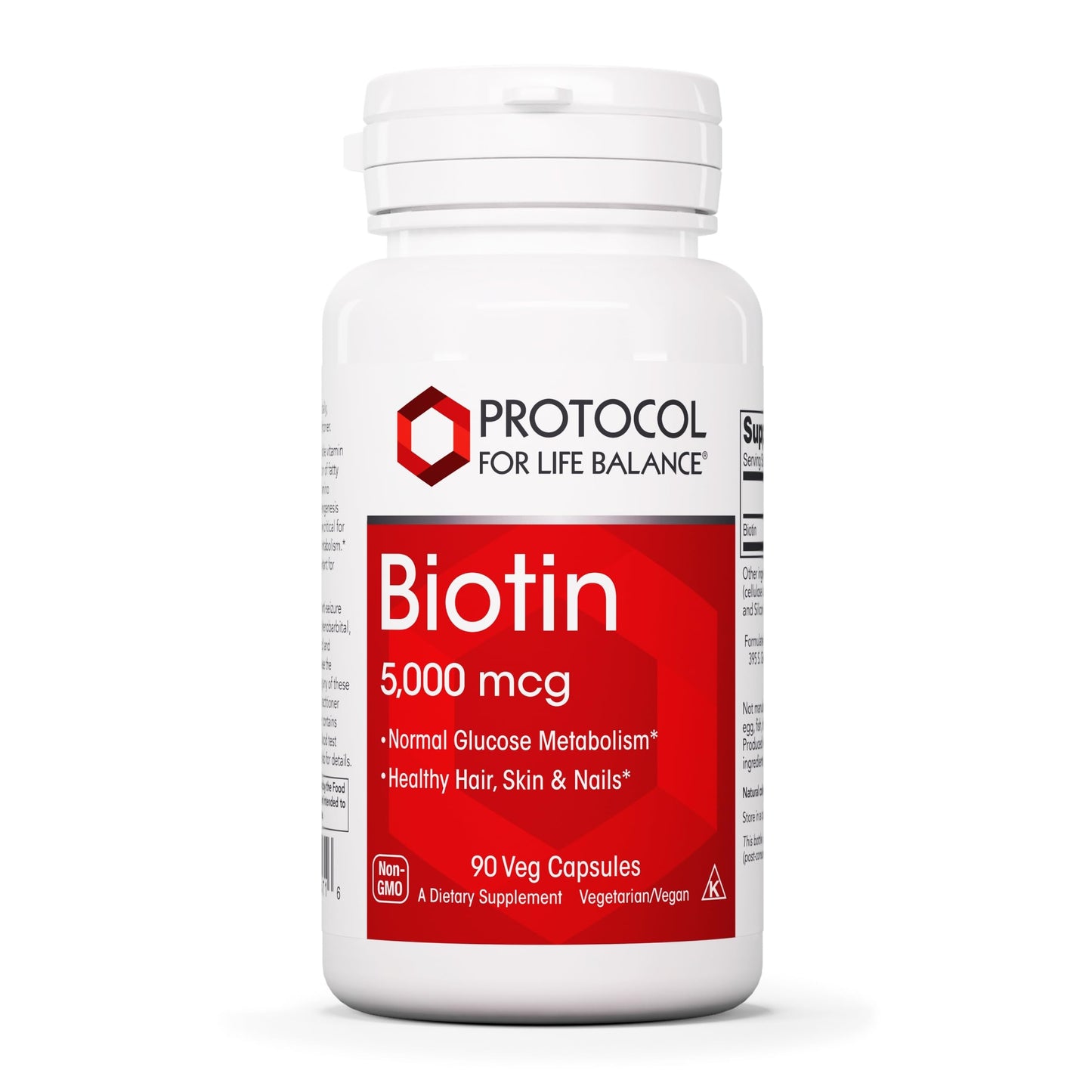 Biotin 5,000mcg Vitamin B7 – Hair, Skin & Nails | 90 Veg Caps