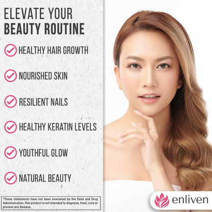 Biotin Gummies 5000mcg for Hair Growth & Strong Nails | Vegan Berry 60 Gummies