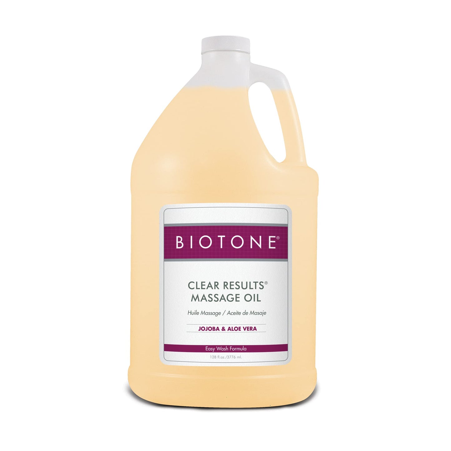 Biotone Clear Results Oil, 128 Ounce | Premium Massage Oil