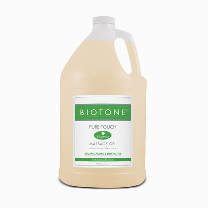 Biotone Pure Touch Organic Massage Gel – 128 oz | Hypoallergenic & Unscented