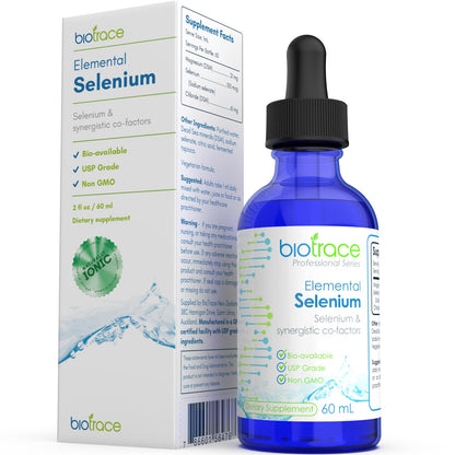 Biotrace Elemental Selenium 100mcg Liquid Drops 60ml | Magnesium & Trace Minerals