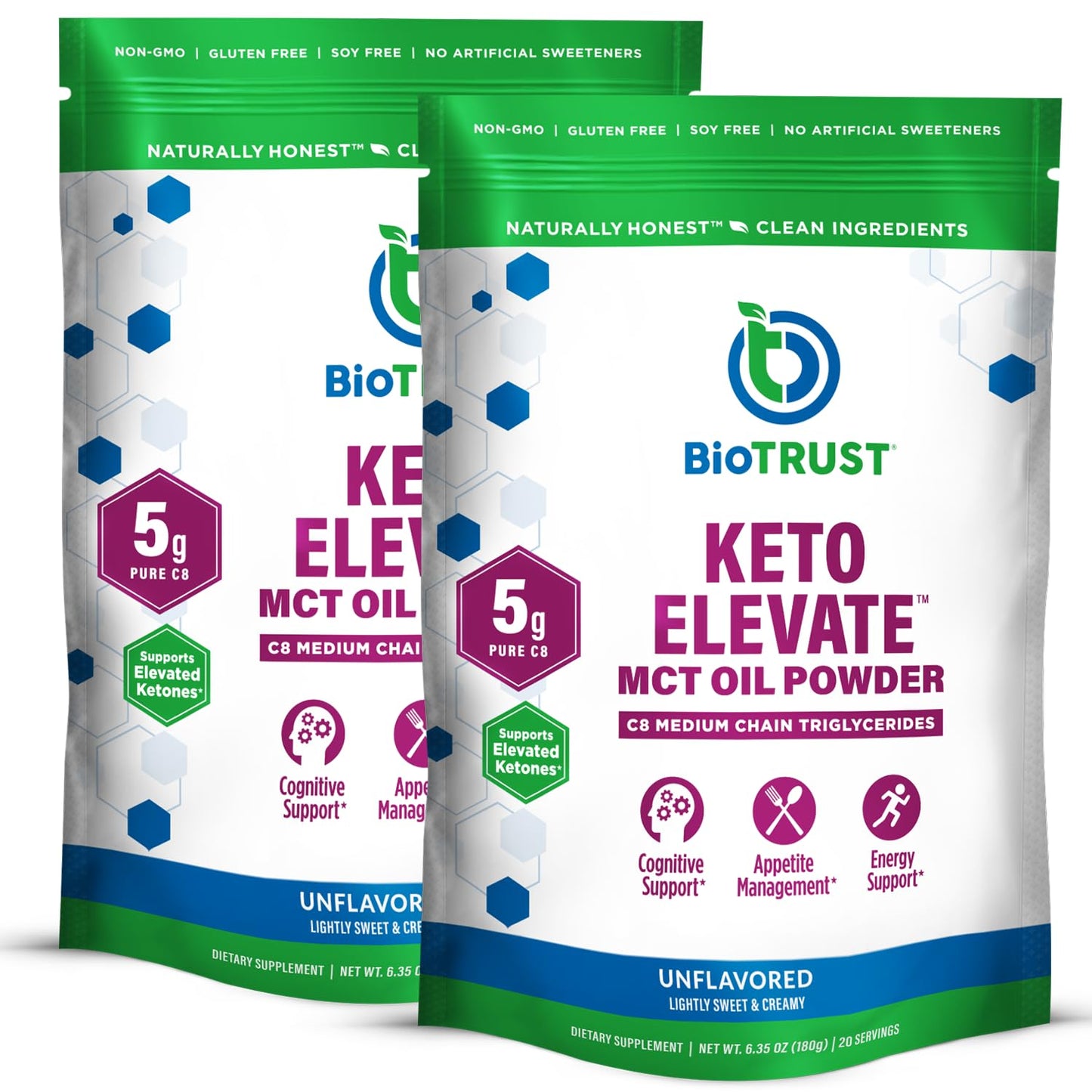 BioTrust Keto Elevate – C8 MCT Powder for Keto Coffee Creamer (5 g C8 per Serving)