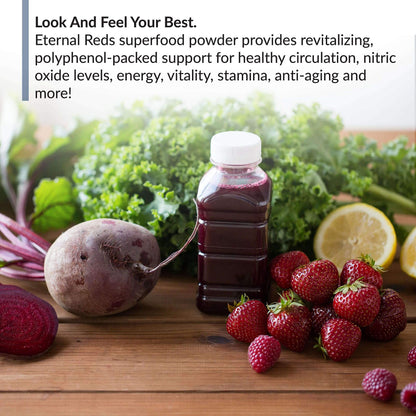BioTrust Eternal Reds - Red Superfoods Powder for Heart Health and Energy (Berry, 30 Servings)