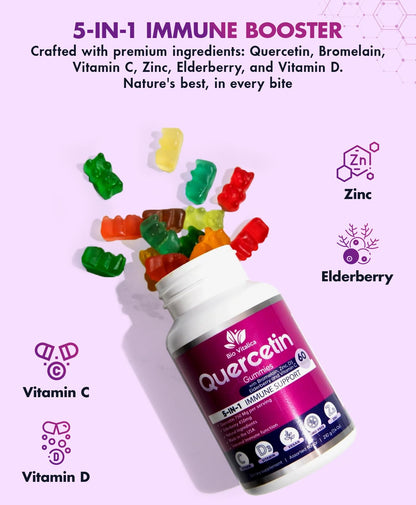 BioVitalica Quercetin Gummies 2-Pack – Immune Support with Quercetin, Zinc & Vitamin C
