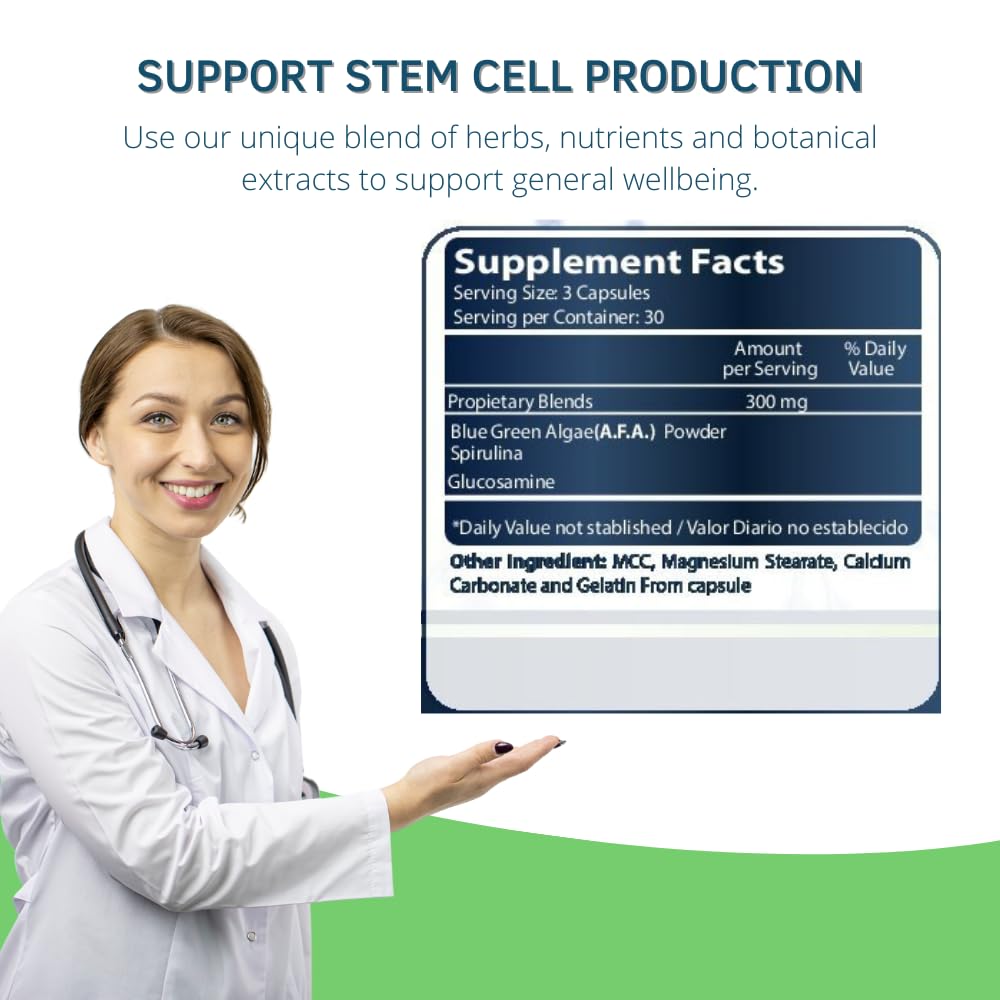 Bioxtron Life AFA Stem Cell Supplement - Regenerate Tissue & Cells | 90 Caps