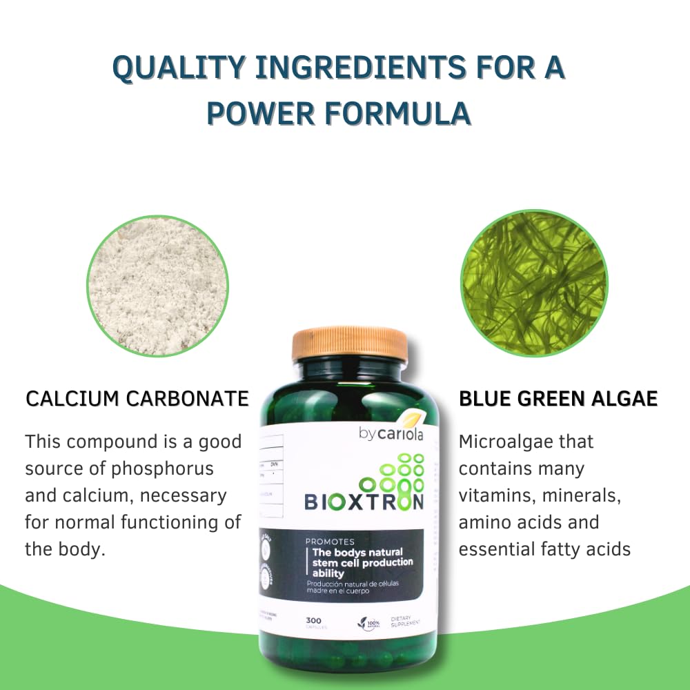 Bioxtron AFA Stem Cell Supplement - Stem Cell Renewal, Joint & Immune Support - 300 Capsules
